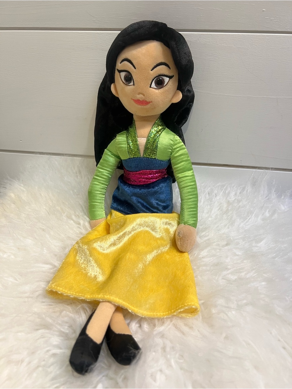 Mulan movie Disney Plush Doll soft and well made Disney quality.